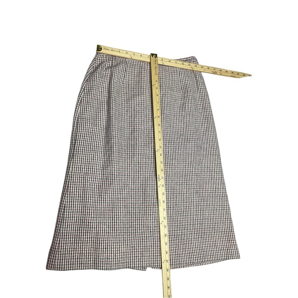 Country Suburbans Wool Skirt Suit Vintage Houndstooth Made USA Size 12 - Picture 4 of 7